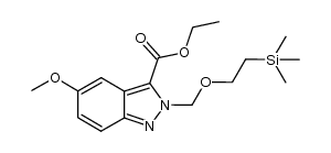 ethyl 5-methoxy-2-{[(2-trimethylsilyl)ethoxy]methyl}-2H-indazole-3-carboxylate结构式