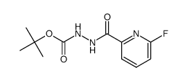 1,1-dimethylethyl 2-[(6-fluoro-2-pyridinyl)carbonyl]hydrazinecarboxylate Structure