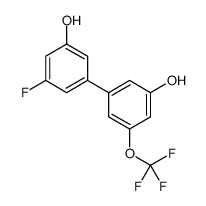 3-(3-fluoro-5-hydroxyphenyl)-5-(trifluoromethoxy)phenol结构式