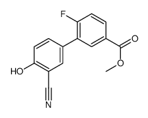 methyl 3-(3-cyano-4-hydroxyphenyl)-4-fluorobenzoate结构式