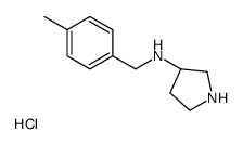 (4-Methyl-benzyl)-(S)-pyrrolidin-3-yl-amine hydrochloride Structure