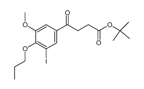 tert-butyl 4-(3-iodo-5-methoxy-4-propoxyphenyl)-4-oxobutanoate Structure