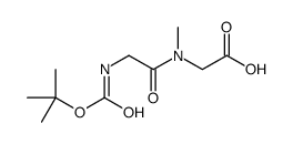 2-(2-((tert-Butoxycarbonyl)amino)-N-methylacetamido)acetic acid structure