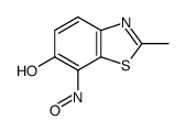 6-Benzothiazolol,2-methyl-7-nitroso-(9CI) structure