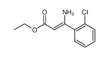 ethyl 3-amino-3-(2-chlorophenyl)acrylate结构式