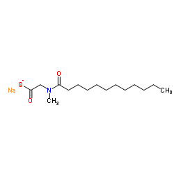 N-Lauroylsarcosine sodium salt Structure