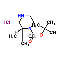 (S)-2-(叔丁基)哌嗪-1-羧酸叔丁酯盐酸盐图片