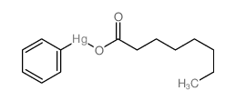 octanoyloxy(phenyl)mercury Structure