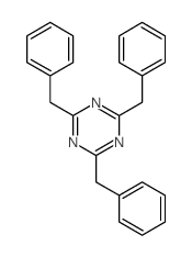 1,3,5-Triazine,2,4,6-tris(phenylmethyl)-结构式