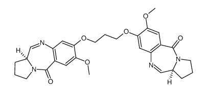 1,1'-[(propane-1,3-diyl)dioxy]bis[(11aS)-7-methoxy-1,2,3,11a-tetrahydro-5H-pyrrolo[2,1-c][1,4]benzodiazepine-5-one] Structure