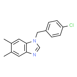 1-(4-氯苄基)-5,6-二甲基-1H-苯并咪唑图片