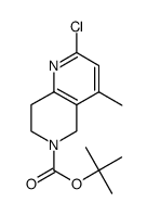 2-氯-4-甲基-7,8-二氢-1,6-萘啶-6(5H)-羧酸叔丁酯结构式