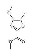 4-甲氧基-5-甲基-2-噁唑羧酸甲酯结构式