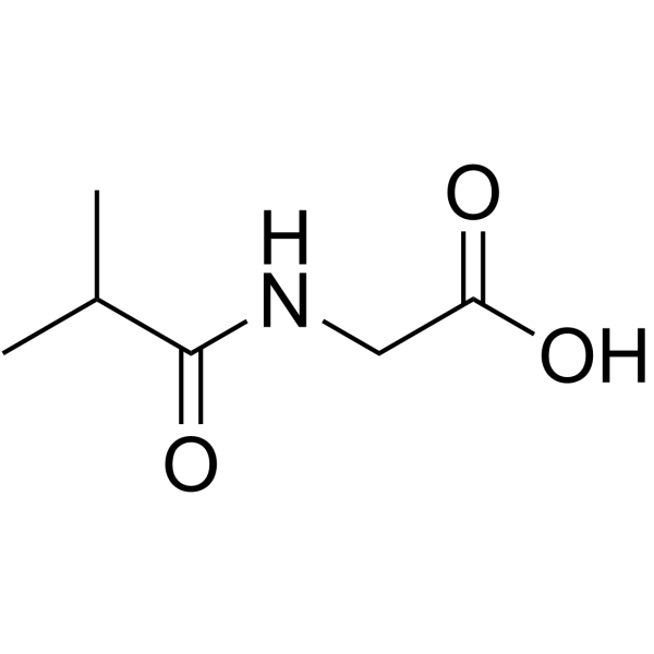 Isobutyrylglycine structure