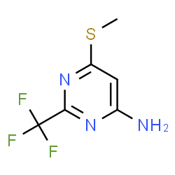 6-(Methylthio)-2-(trifluoromethyl)pyrimidin-4-amine结构式