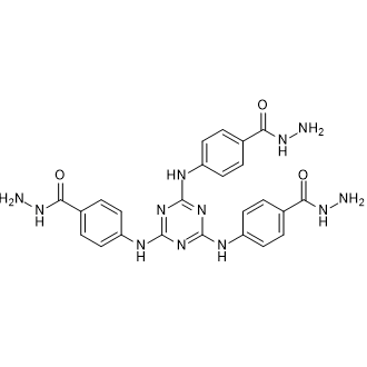 4,4',4''-((1,3,5-三嗪-2,4,6-三基)三(氮杂二基))三(苯甲酰肼)结构式