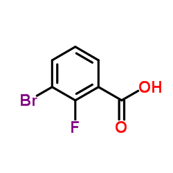 3-Bromo-2-fluorobenzoic acid Structure