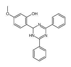 2-(2,6-diphenyl-1,4-dihydro-1,3,5-triazin-4-yl)-5-methoxyphenol Structure