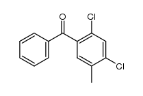 2,4-dichloro-5-methyl-benzophenone Structure