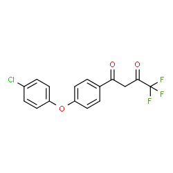 1-(4-(4-Chlorophenoxy)phenyl)-4,4,4-trifluorobutane-1,3-dione structure