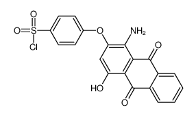 p-[(1-amino-9,10-dihydro-4-hydroxy-9,10-dioxo-2-anthryl)oxy]benzenesulphonyl chloride picture