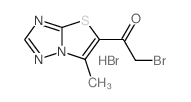 2-BROMO-1-(6-METHYL[1,3]THIAZOLO[3,2-B] [1,2,4]TRIAZOLO-5-YL)-1-ETHANONE HYDROBROMIDE Structure