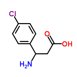 3-氨基-3-(4-氯苯基)丙酸结构式