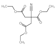 1,2,3-triethyl 2-cyanopropane-1,2,3-tricarboxylate结构式