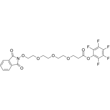 NHPI-PEG3-C2-Pfp ester结构式