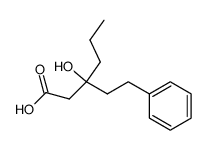 3-hydroxy-3-(2'-phenylethyl)hexanoic acid Structure