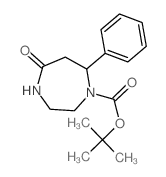 tert-Butyl 5-oxo-7-phenyl-1,4-diazepane-1-carboxylate结构式