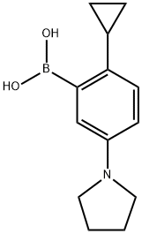 2-Cyclopropyl-5-(pyrrolidino)phenylboronic acid picture