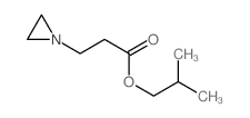 1-Aziridinepropanoicacid, 2-methylpropyl ester结构式