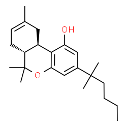 (6aR)-3-(1,1-Dimethylpentyl)-6aβ,7,10,10aα-tetrahydro-6,6,9-trimethyl-6H-dibenzo[b,d]pyran-1-ol structure