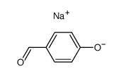 4-hydroxybenzaldehyde sodium salt Structure