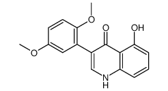 3-(2,5-dimethoxyphenyl)-5-hydroxy-1H-quinolin-4-one结构式