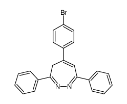 5-(p-Bromophenyl)-3,7-diphenyl-4H-1,2-diazepine Structure