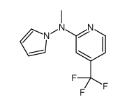 N2-METHYL-N2-(1H-PYRROL-1-YL)-4-(TRIFLUOROMETHYL)PYRIDIN-2-AMINE Structure