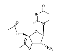 3',5'-Di-O-acetyl-2'-azido-2'-deoxyuridine结构式