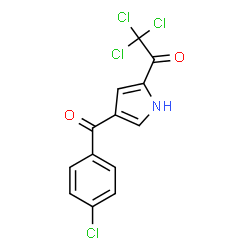 2,2,2-TRICHLORO-1-[4-(4-CHLOROBENZOYL)-1H-PYRROL-2-YL]-1-ETHANONE结构式