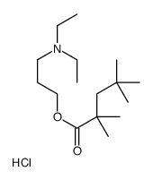 Valeric acid, 2,2,4,4-tetramethyl-, 3-diethylaminopropyl ester, hydroc hloride Structure