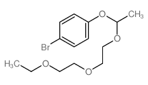 Benzene,1-bromo-4-[1-[2-(2-ethoxyethoxy)ethoxy]ethoxy]- structure