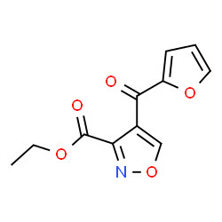 4-(FURAN-2-CARBONYL)-ISOXAZOLE-3-CARBOXYLIC ACID ETHYL ESTER结构式