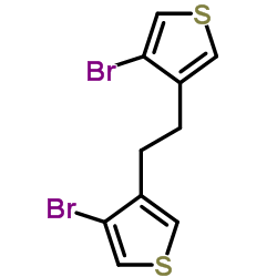 3,3'-Ethane-1,2-diylbis(4-bromothiophene) Structure