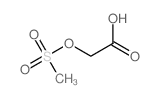 2-methylsulfonyloxyacetic acid Structure