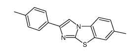 7-METHYL-2-(4-METHYLPHENYL)IMIDAZO[2,1-B]BENZOTHIAZOLE结构式