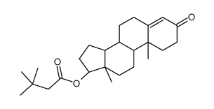 [(8R,9S,10R,13S,14S,17S)-10,13-dimethyl-3-oxo-1,2,6,7,8,9,11,12,14,15,16,17-dodecahydrocyclopenta[a]phenanthren-17-yl] 3,3-dimethylbutanoate Structure