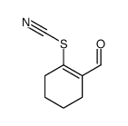 (2-formylcyclohexen-1-yl) thiocyanate结构式