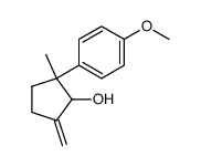 2-(4-methoxyphenyl)-2-methyl-5-methylenecyclopentan-1-ol Structure