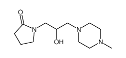 1-[2-hydroxy-3-(4-methylpiperazin-1-yl)propyl]pyrrolidin-2-one Structure